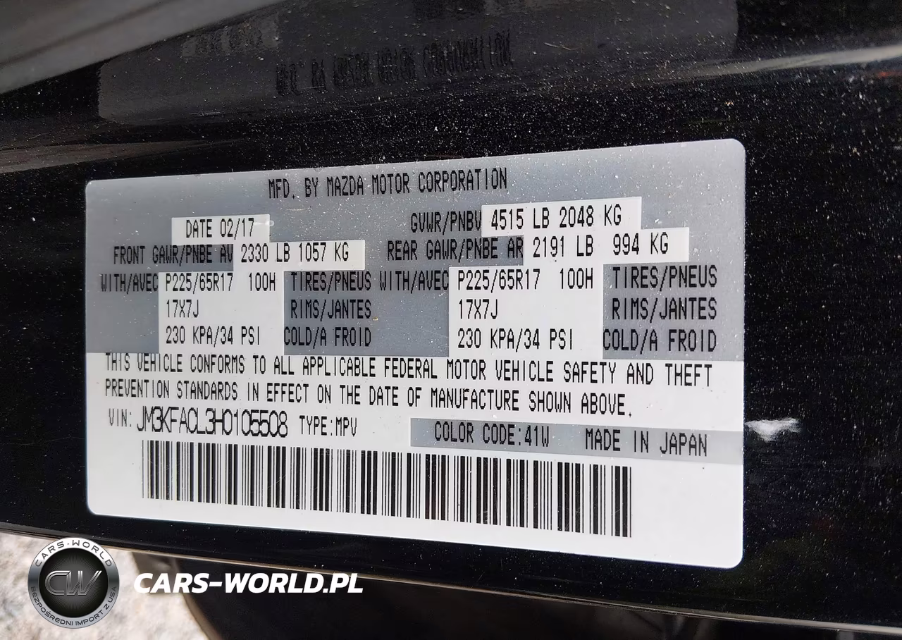 2017 Mazda Cx-5 Touring VIN:JM3KFACL3H0105508 - 9
