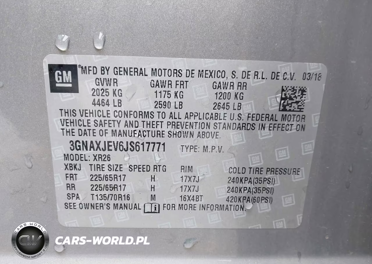 2018 Chevrolet Equinox Lt VIN:3GNAXJEV6JS617771 - 9