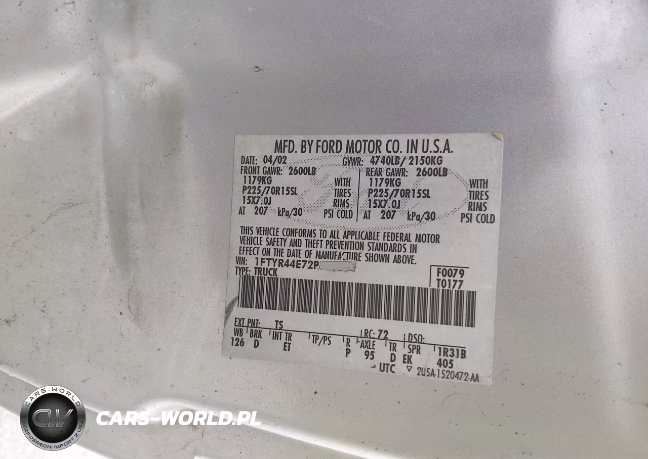2001 Ford Ranger Edge-Xl-Xlt VIN:1FTYR14V11PB20953 - 9