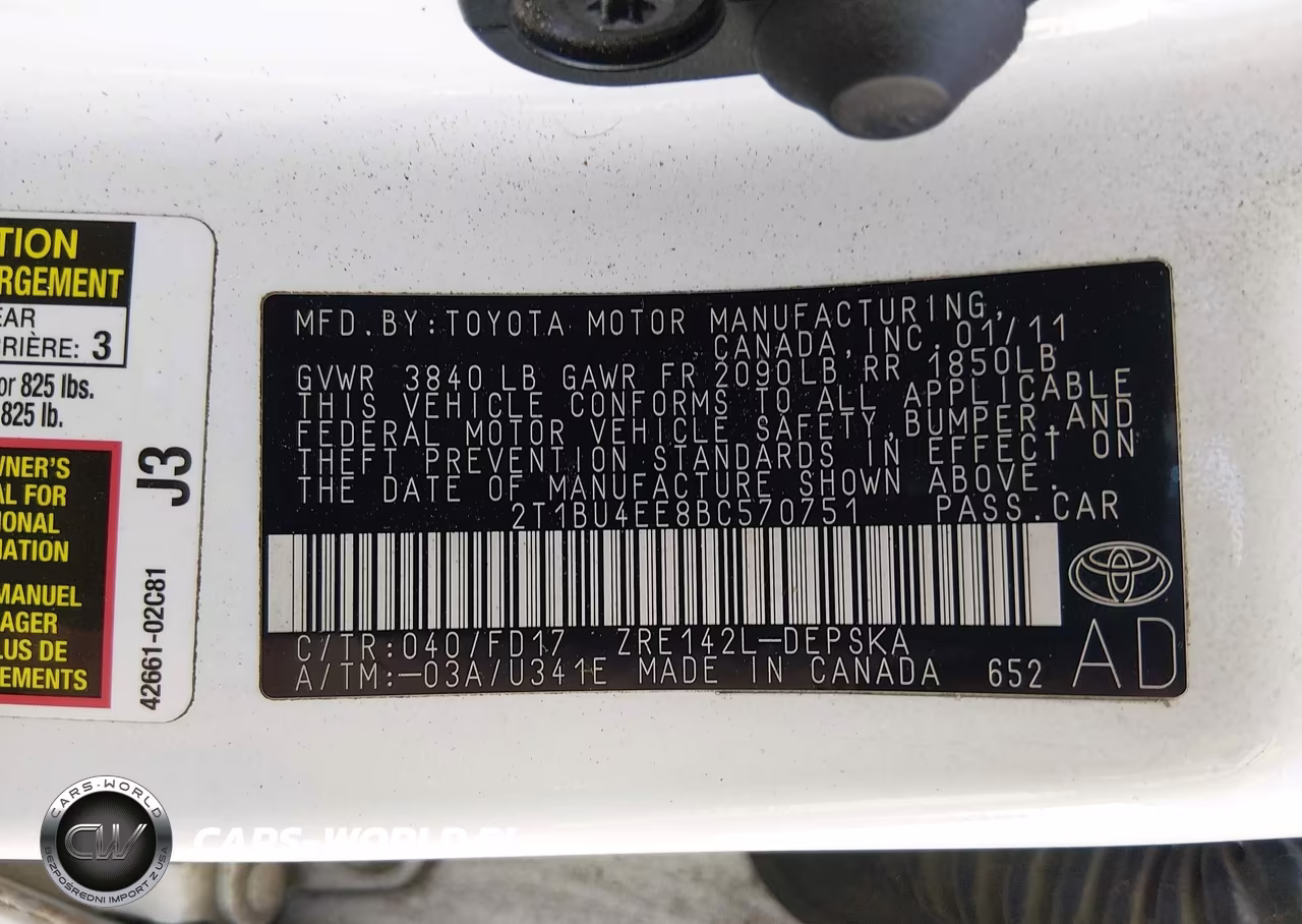 2011 Toyota Corolla S VIN:2T1BU4EE8BC570751 - 9