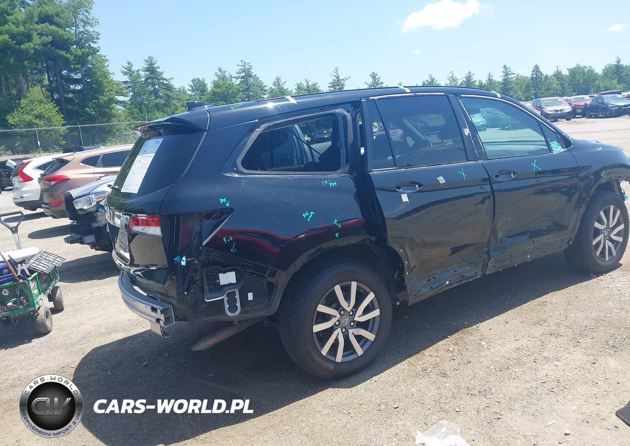 2020 Honda Pilot Awd Ex-L VIN:5FNYF6H56LB044577 - 4