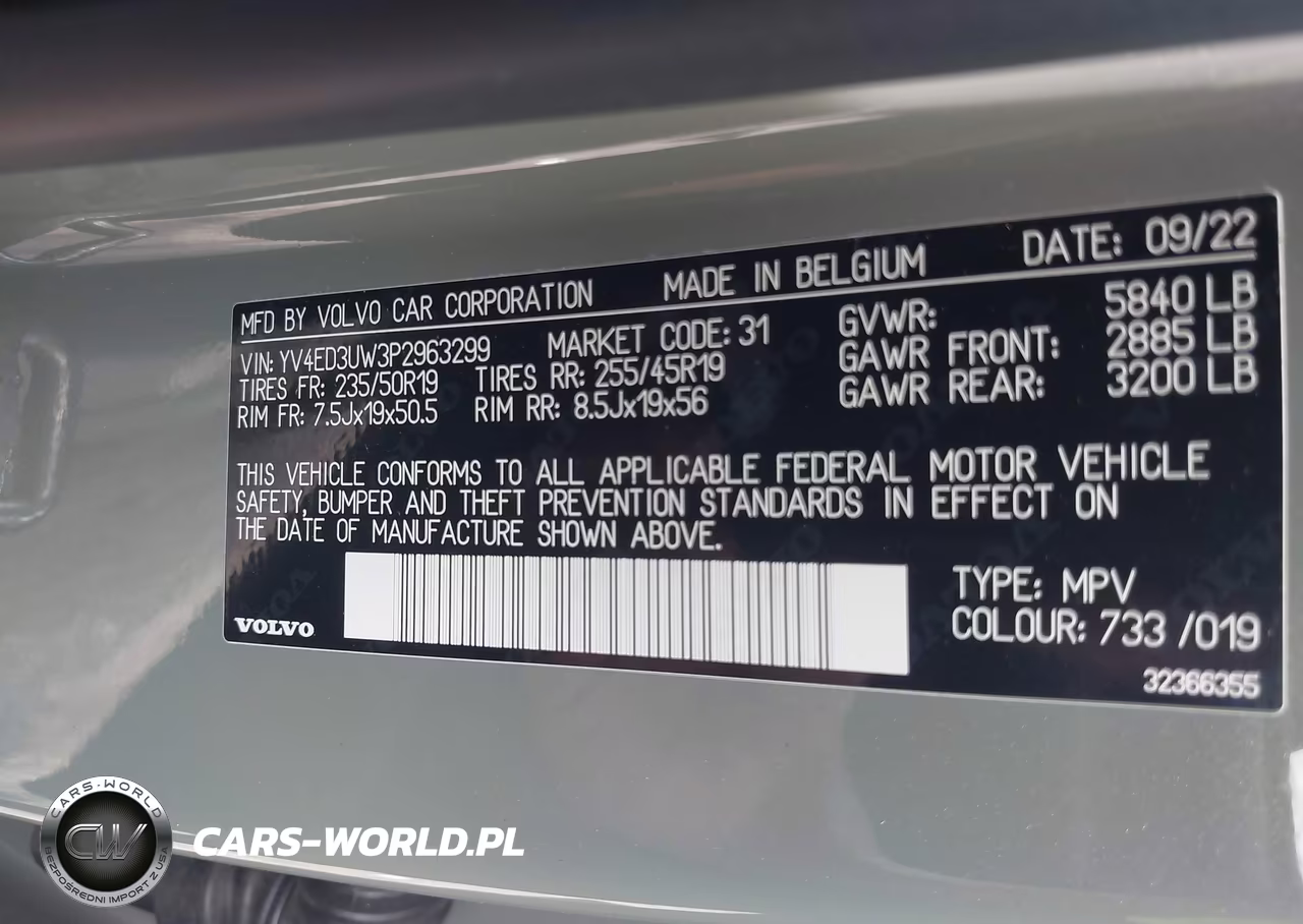 2023 Volvo Xc40 Recharge Pure Electric Twin Plus VIN:YV4ED3UW3P2963299 - 9