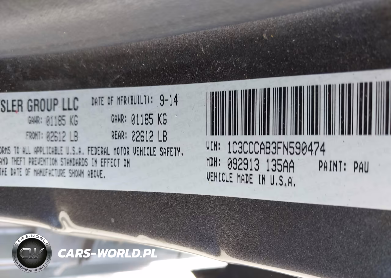 2015 Chrysler 200 Limited VIN:1C3CCCAB3FN590474 - 9