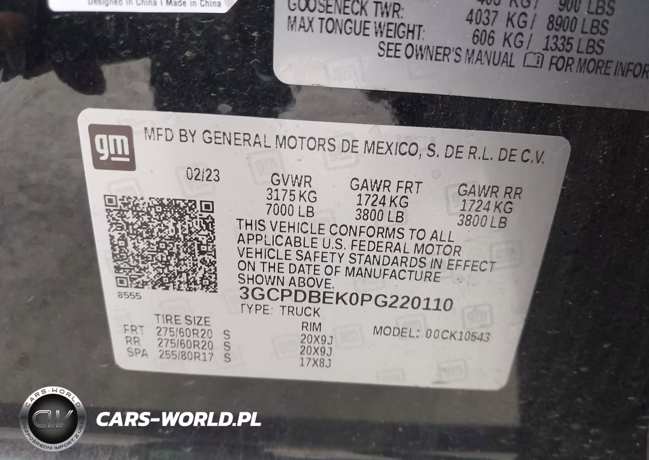 2023 Chevrolet Silverado 1500 4Wd Short Bed Custom VIN:3GCPDBEK0PG220110 - 9