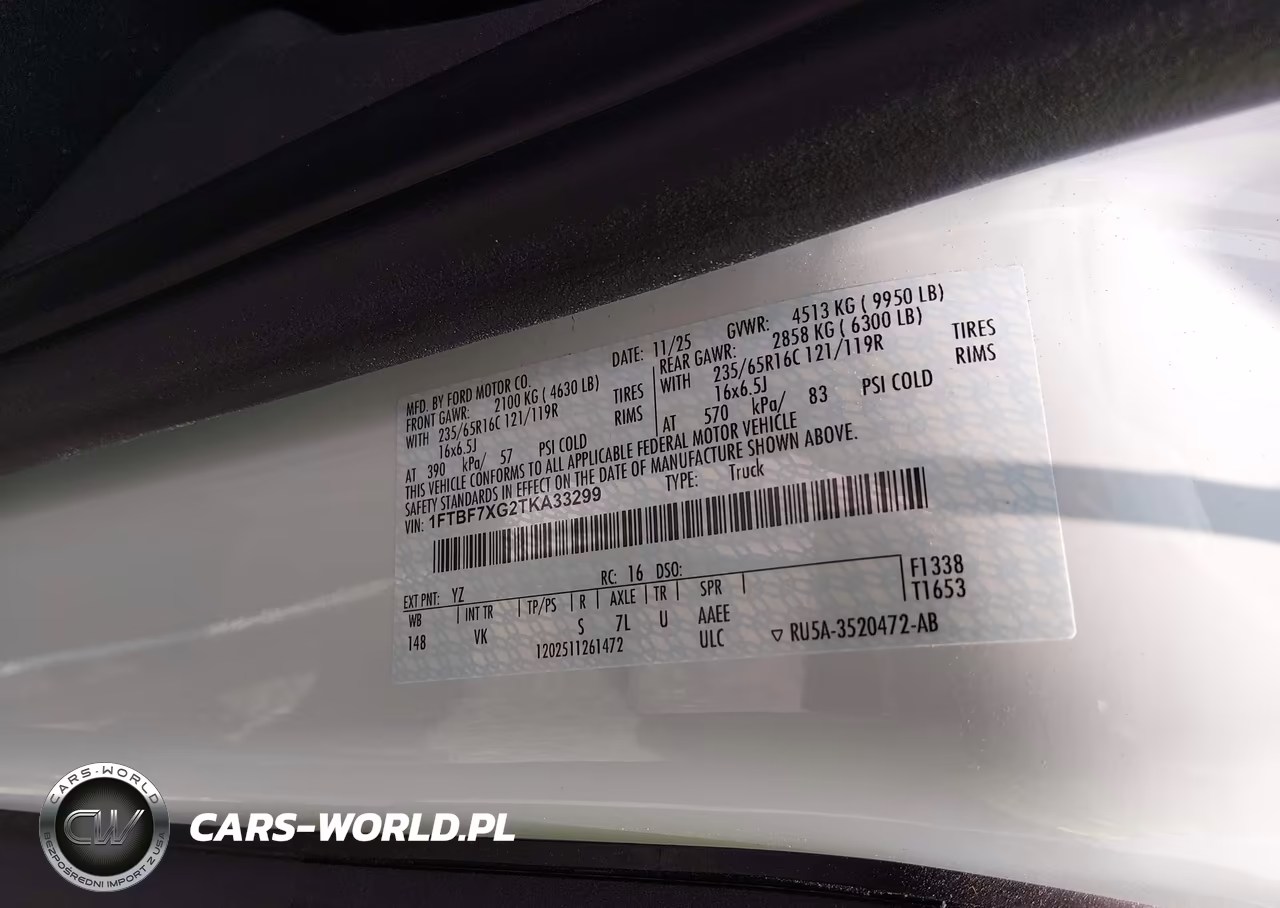 2026 Ford Transit-350 Cargo Van VIN:1FTBF7XG2TKA33299 - 9