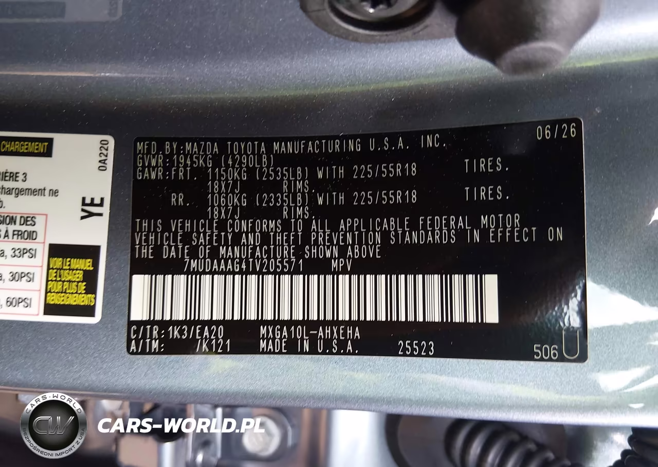 2026 Toyota Corolla Cross Xle VIN:7MUDAAAG4TV205571 - 9