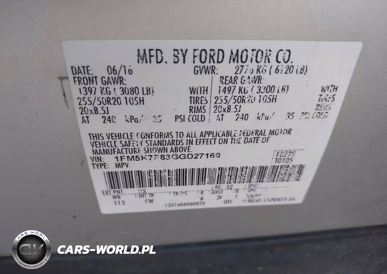 2016 Ford Explorer Limited VIN:1FM5K7F83GGD27169 - 9