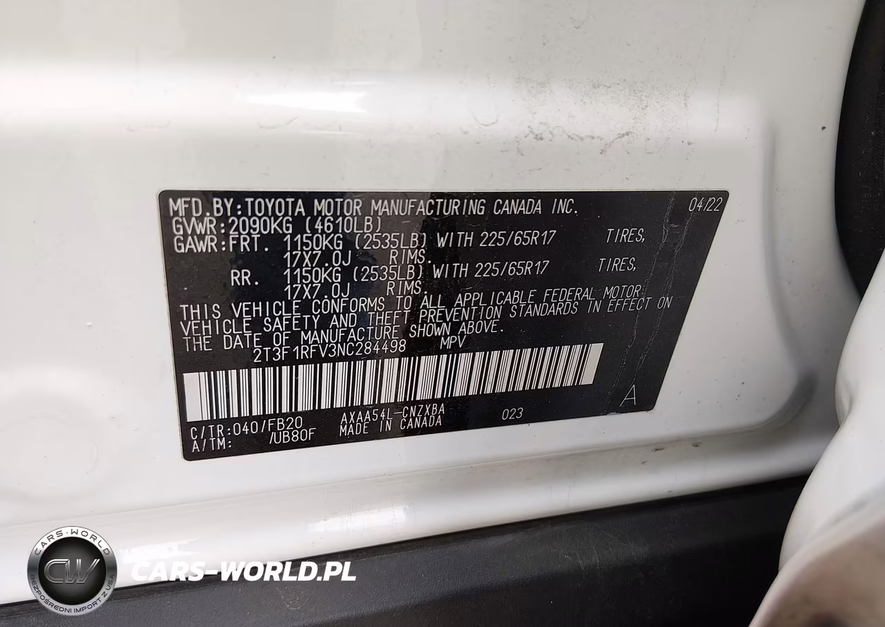 2022 Toyota Rav4 Le VIN:2T3F1RFV3NC284498 - 8