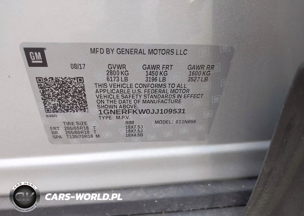 2018 Chevrolet Traverse Ls VIN:1GNERFKW0JJ109531 - 9