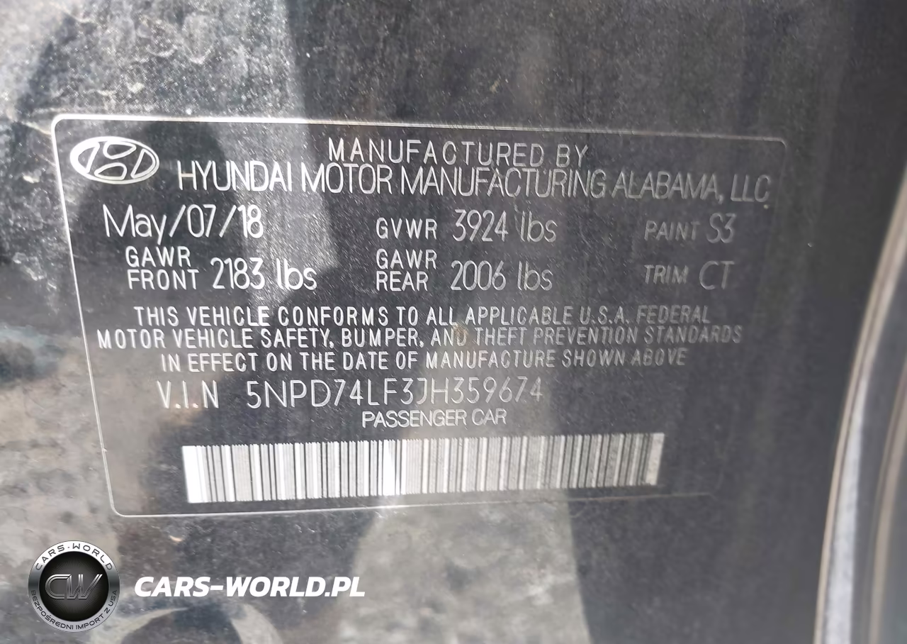 2018 Hyundai Elantra Se VIN:5NPD74LF3JH359674 - 9