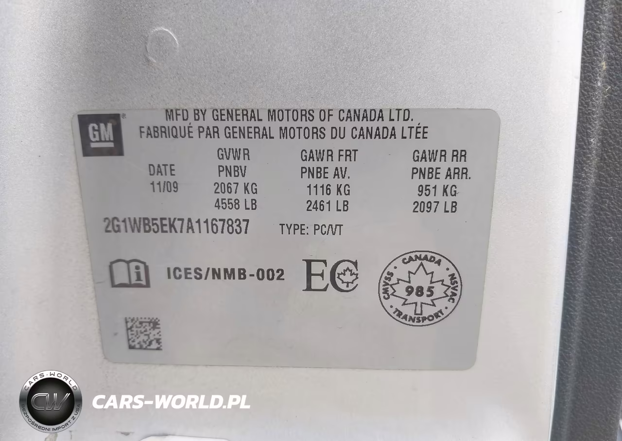 2010 Chevrolet Impala Lt VIN:2G1WB5EK7A1167837 - 9