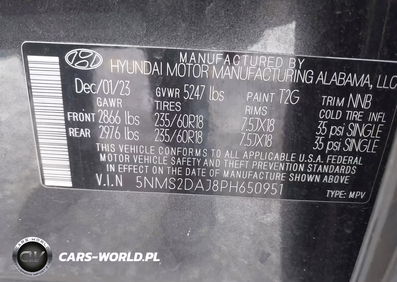 2023 Hyundai Santa Fe Sel VIN:5NMS2DAJ8PH650951 - 9