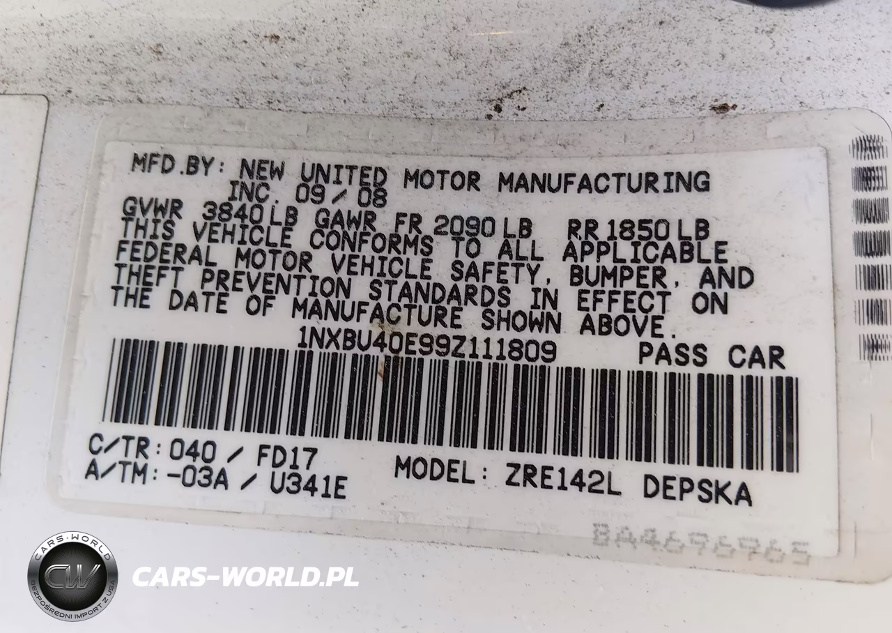 2009 Toyota Corolla S VIN:1NXBU40E99Z111809 - 9
