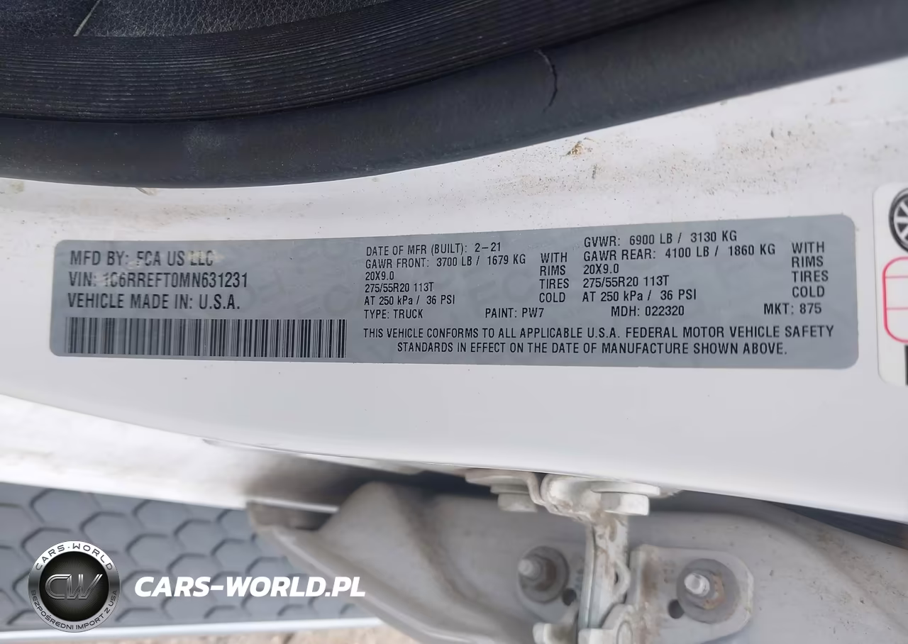 2021 Ram 1500 Lone Star 4X2 5'7 Box VIN:1C6RREFT0MN631231 - 9