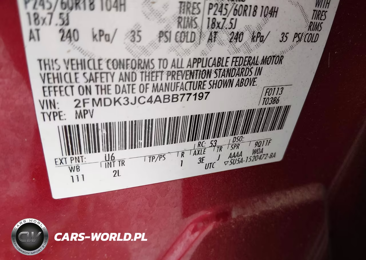 2010 Ford Edge Sel VIN:2FMDK3JC4ABB77197 - 9