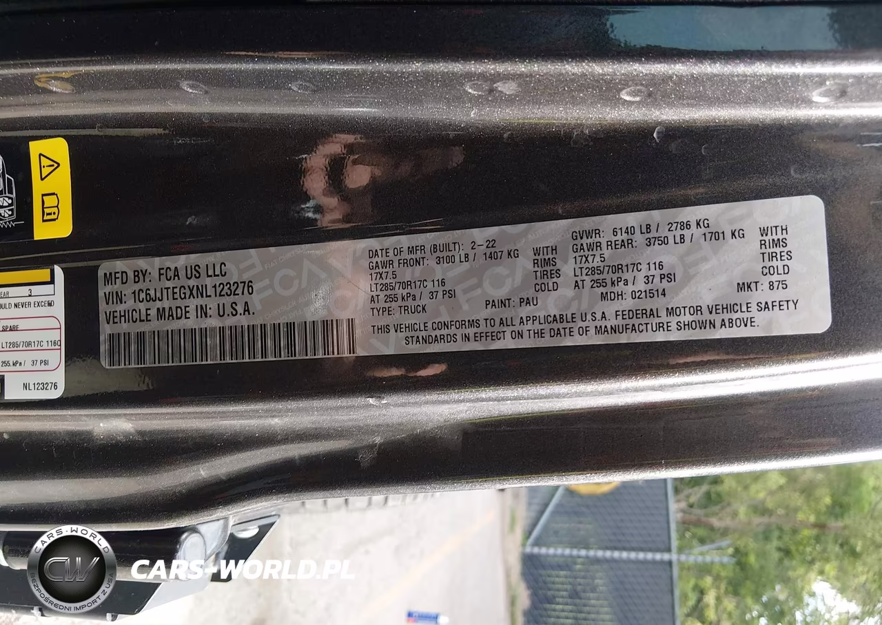2022 Jeep Gladiator Mojave 4X4 VIN:1C6JJTEGXNL123276 - 9