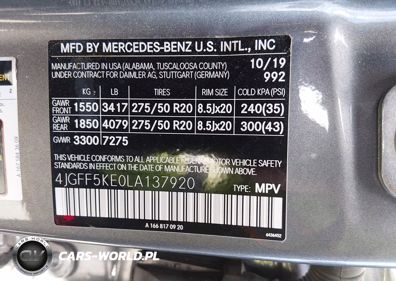 2020 Mercedes-Benz Gls 450 4Matic VIN:4JGFF5KE0LA137920 - 9