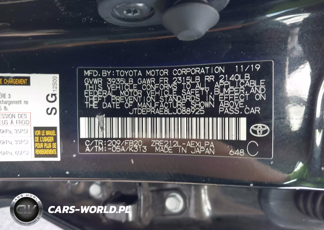 2020 Toyota Corolla Le VIN:JTDEPRAE8LJ088925 - 9