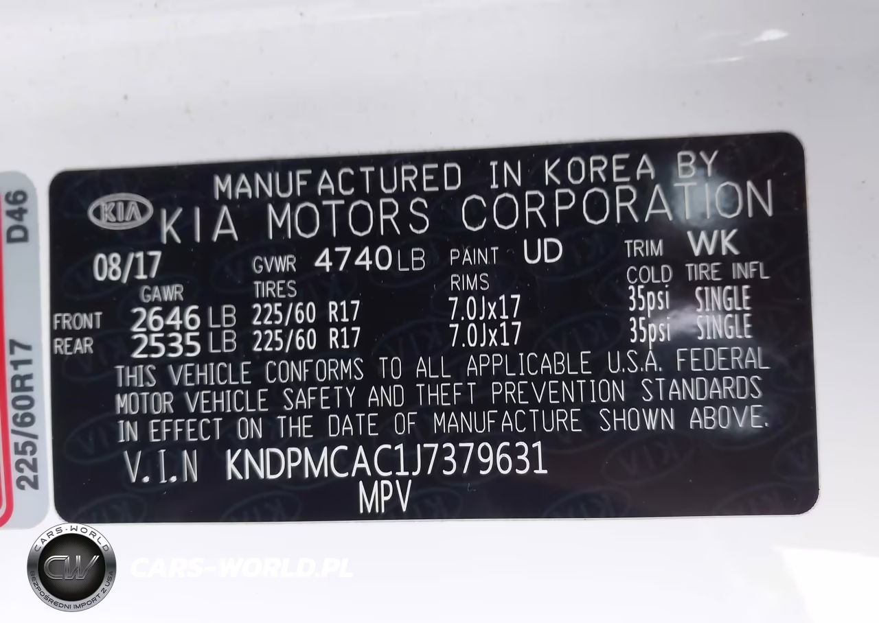 2018 Kia Sportage Lx VIN:KNDPMCAC1J7379631 - 9