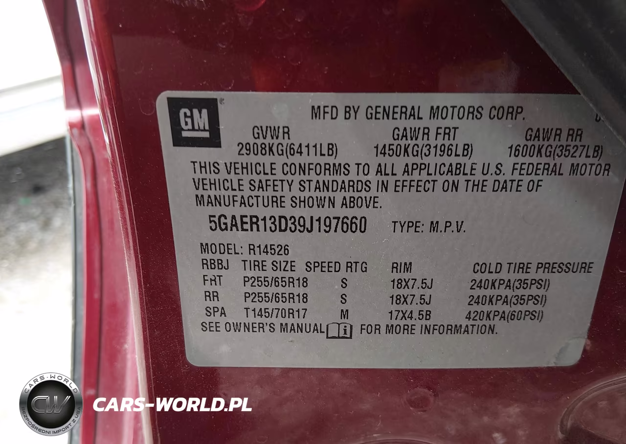 2009 Buick Enclave Cx VIN:5GAER13D39J197660 - 9