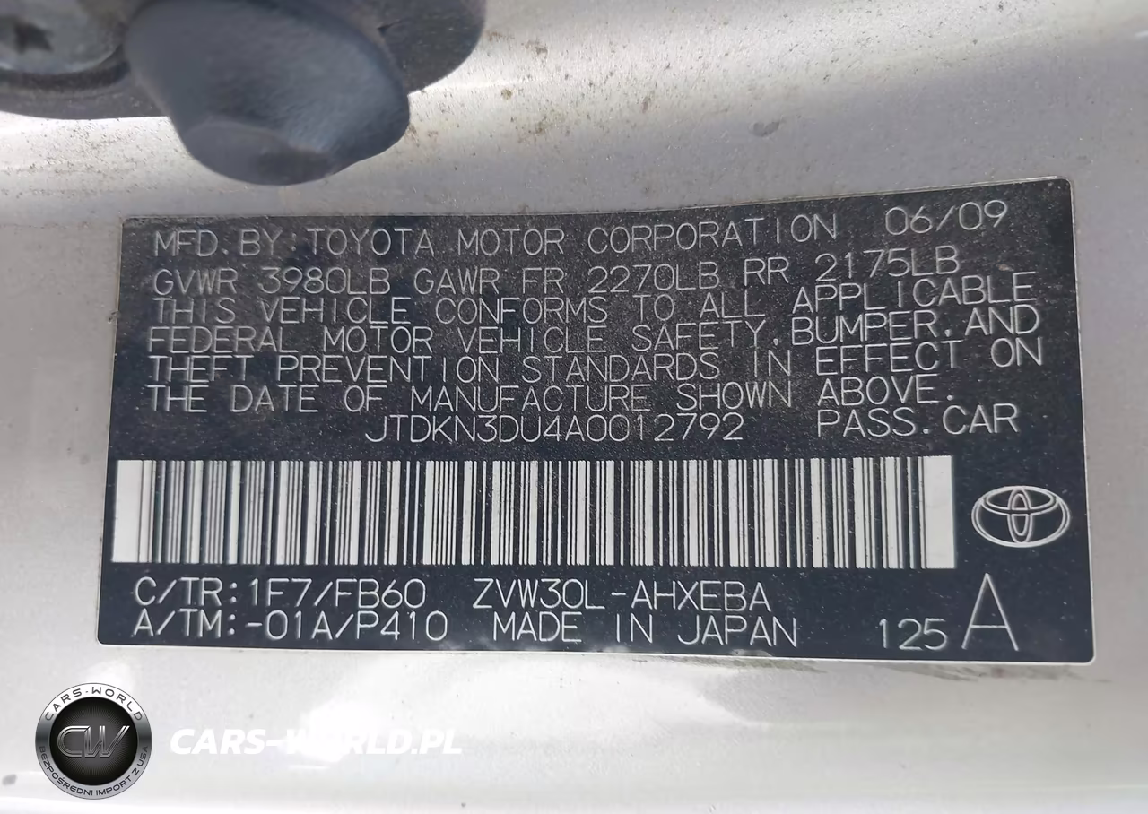2010 Toyota Prius Iii VIN:JTDKN3DU4A0012792 - 9