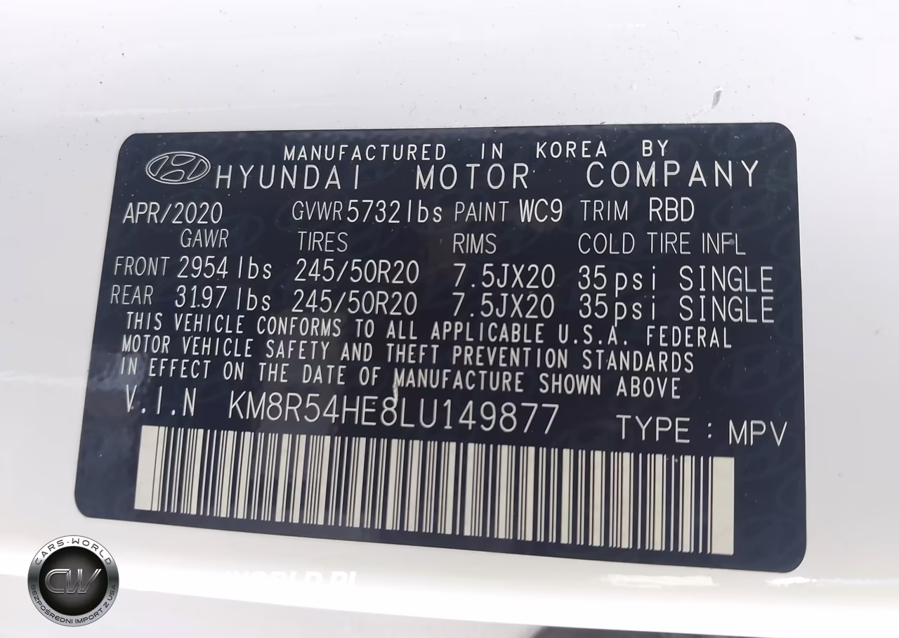 2020 Hyundai Palisade Limited VIN:KM8R54HE8LU149877 - 9