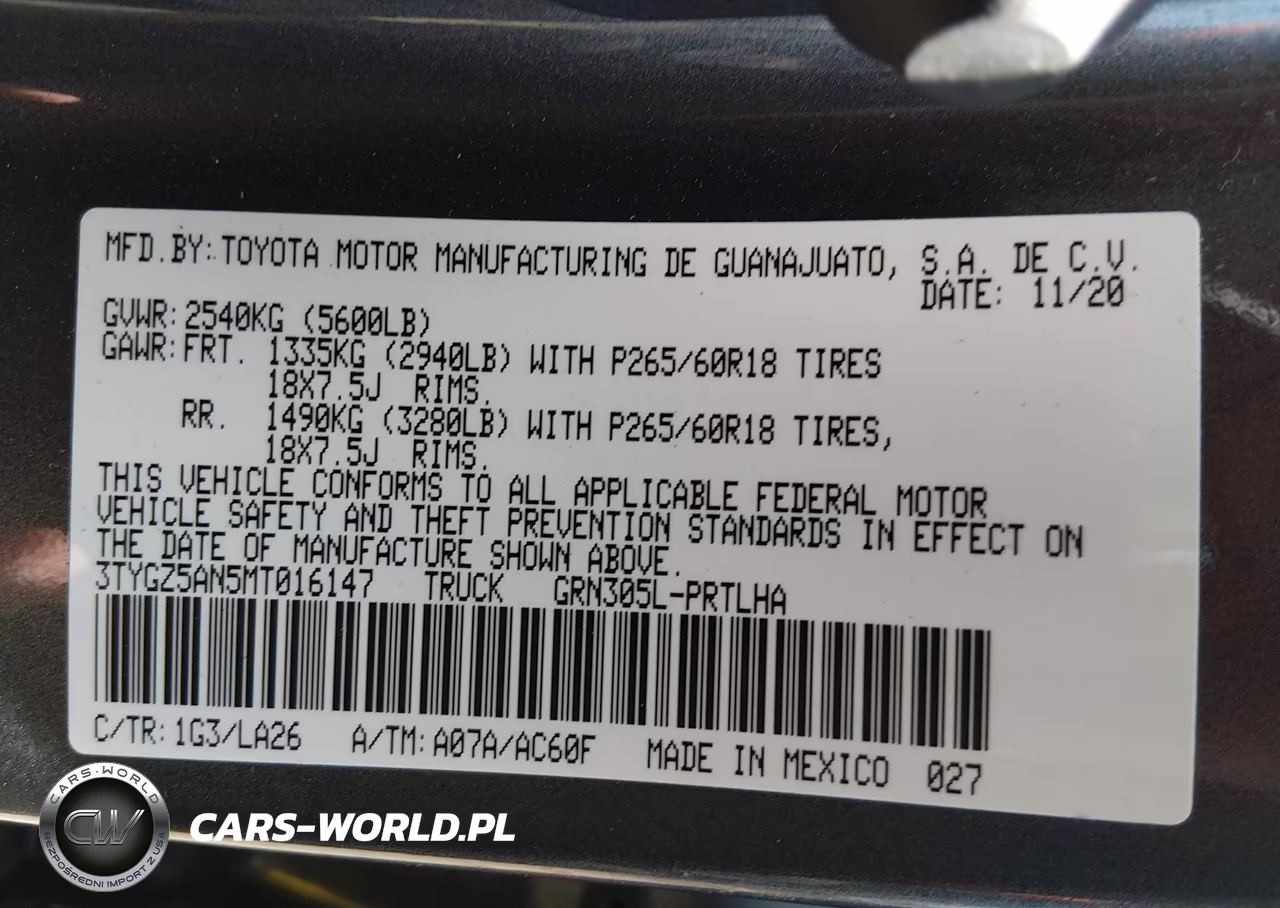 2021 Toyota Tacoma Limited VIN:3TYGZ5AN5MT016147 - 9