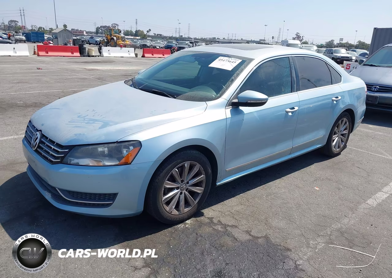2012 Volkswagen Passat 2.5L Sel VIN:1VWCP7A34CC034341 - 2