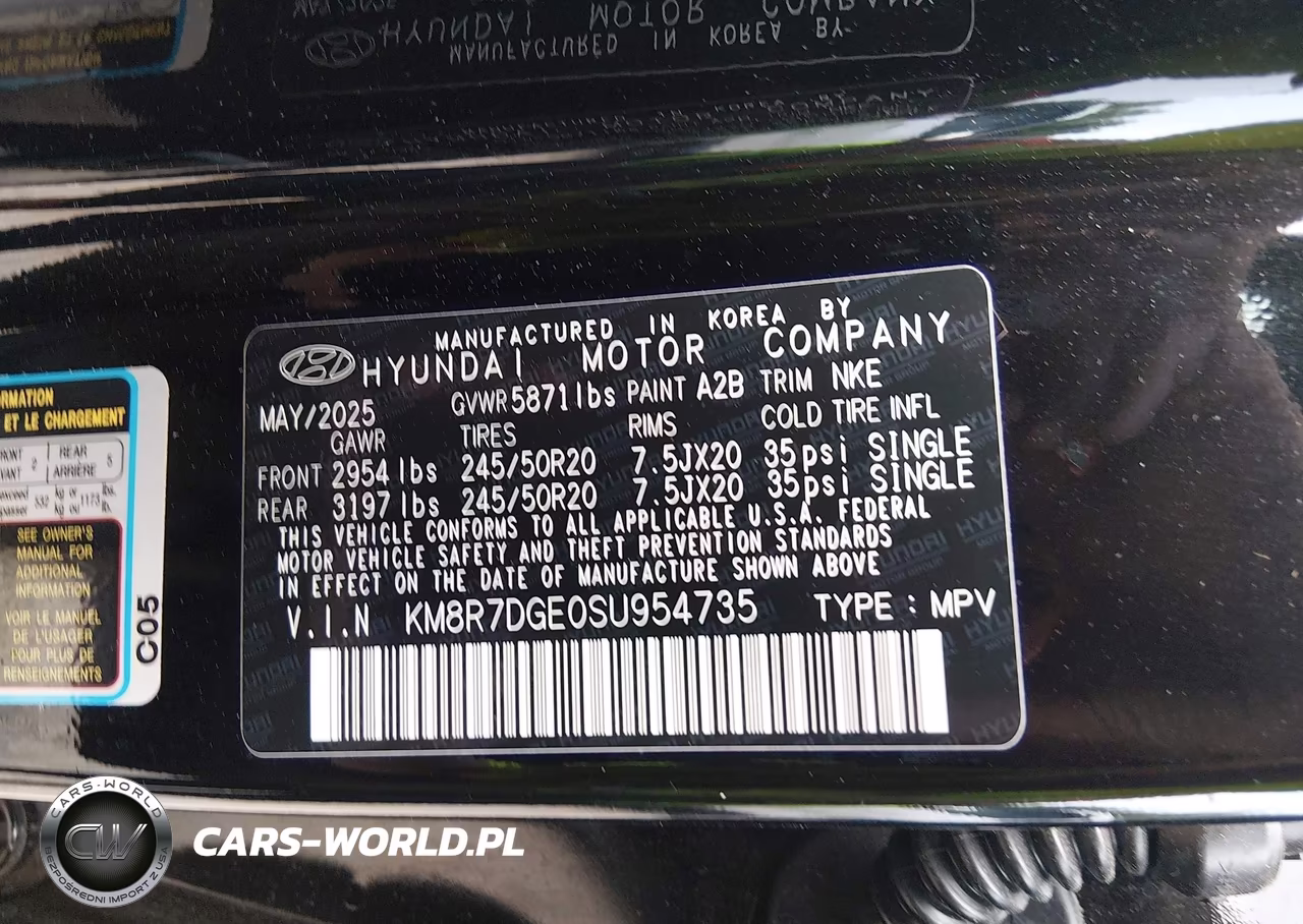 2025 Hyundai Palisade Calligraphy Night Edition VIN:KM8R7DGE0SU954735 - 9