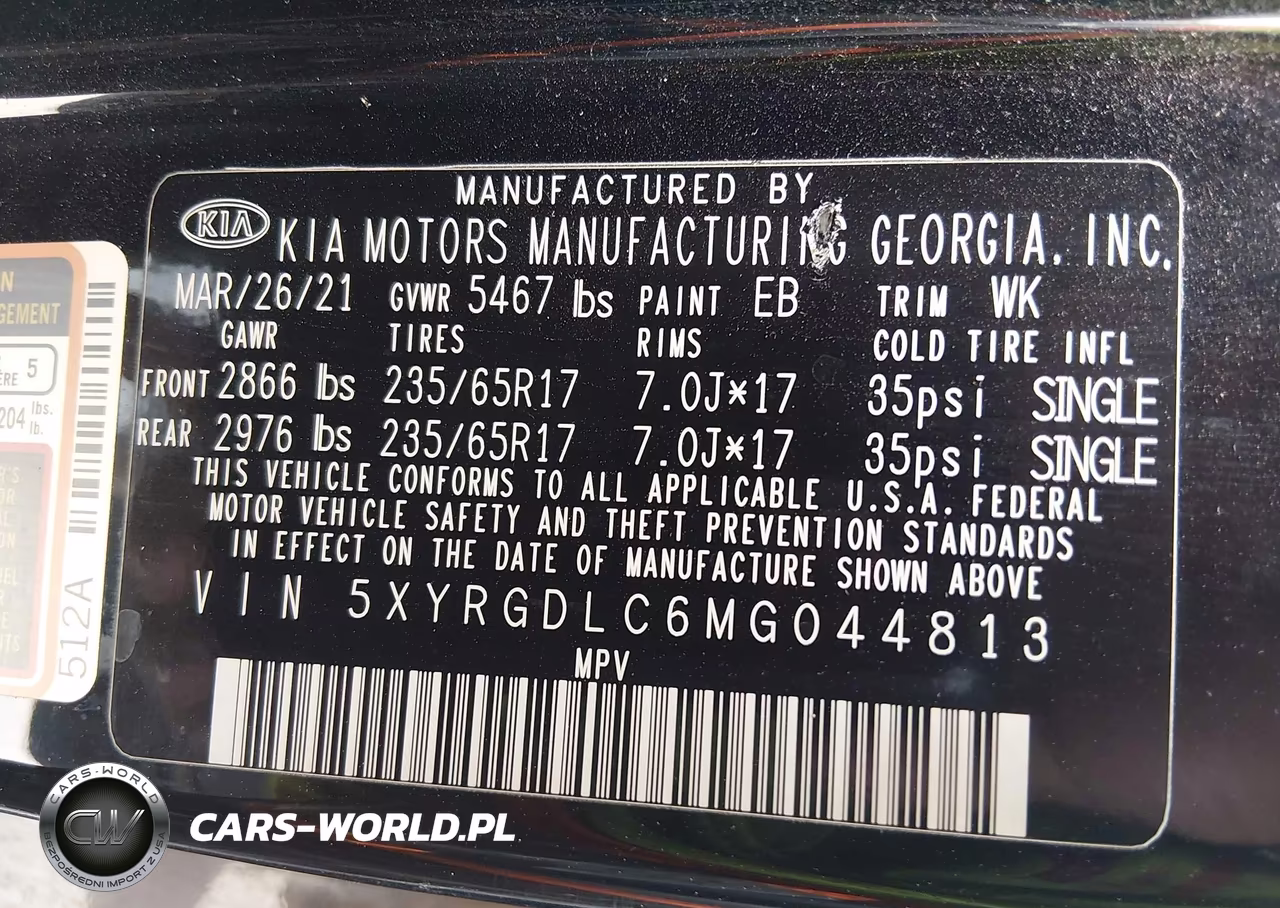 2021 Kia Sorento Lx VIN:5XYRGDLC6MG044813 - 9