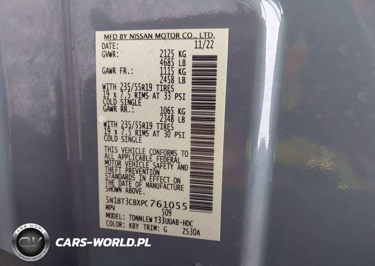 2023 Nissan Rogue Sl Intelligent Awd VIN:5N1BT3CBXPC761055 - 9