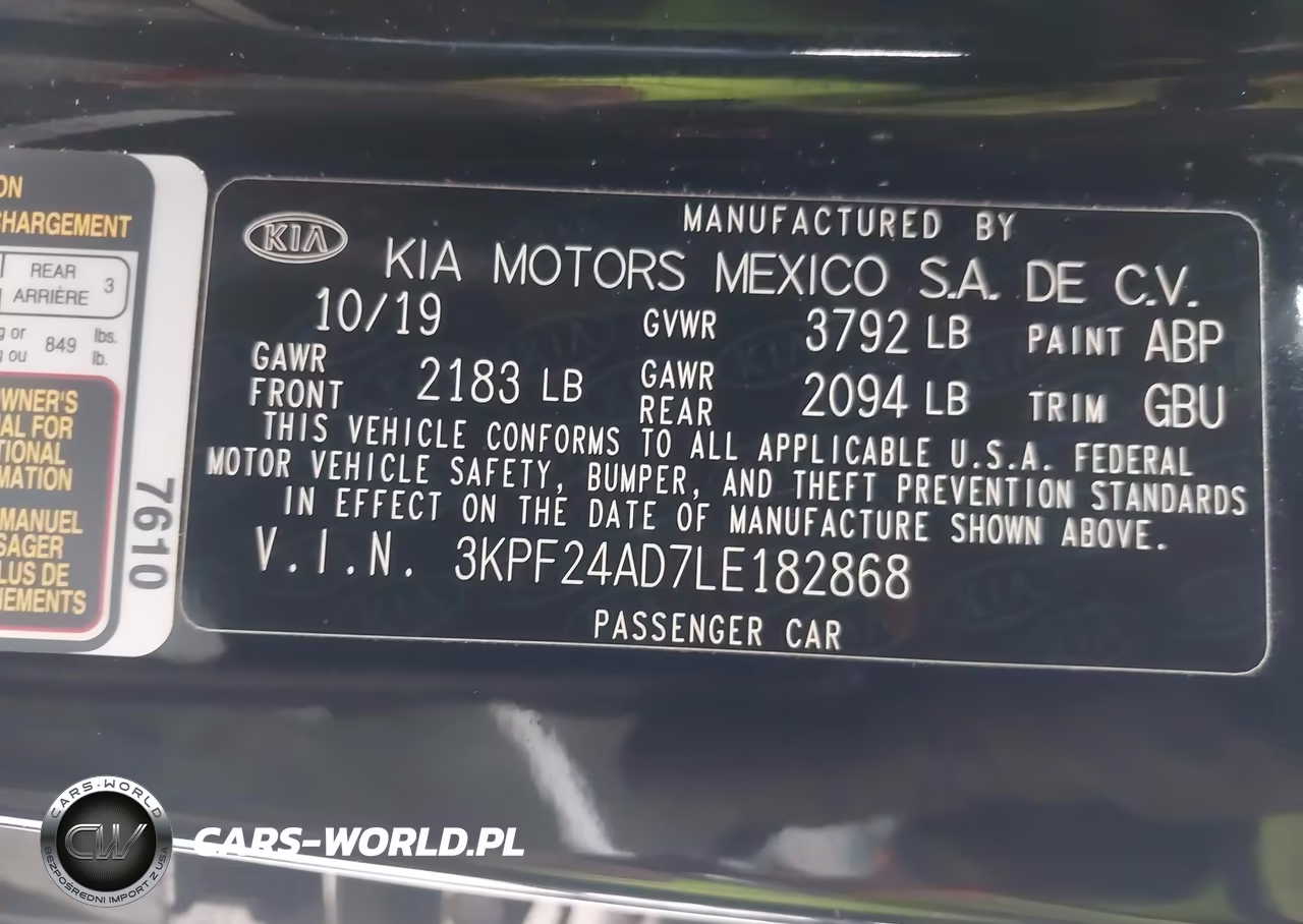 2020 Kia Forte Lxs VIN:3KPF24AD7LE182868 - 9
