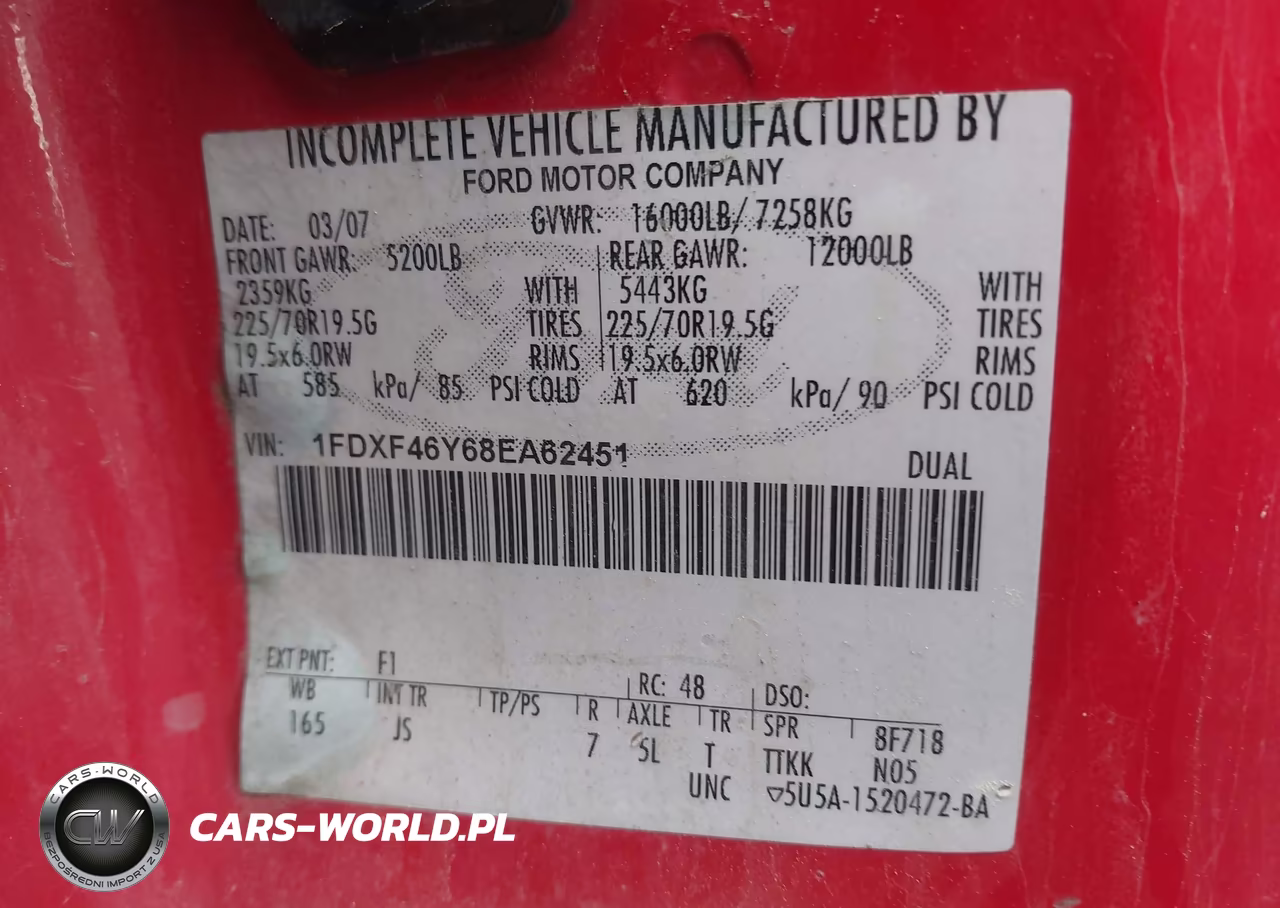 2008 Ford Super Duty F-450 Drw Xl-Xlt VIN:1FDXF46Y68EA62451 - 4