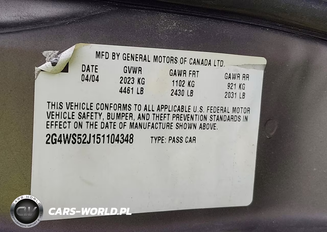 2005 Buick Century VIN:2G4WS52J151104348 - 9