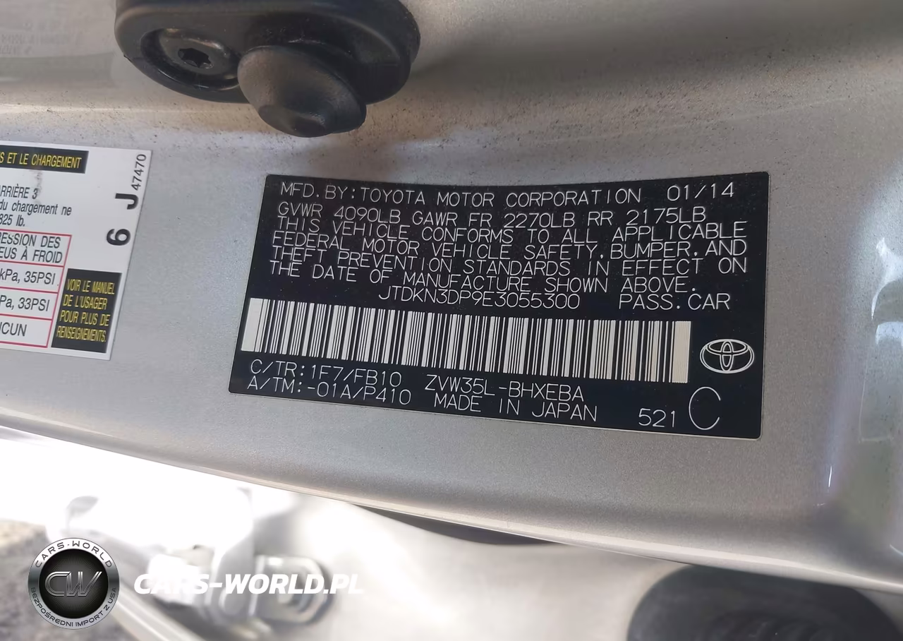 2014 Toyota Prius Plug-In VIN:JTDKN3DP9E3055300 - 9