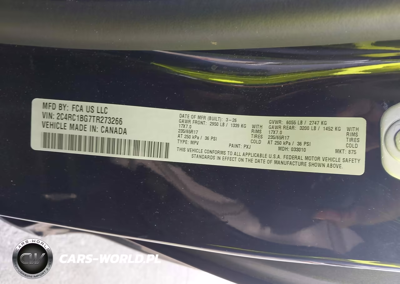 2026 Chrysler Pacifica Select VIN:2C4RC1BG7TR273266 - 9