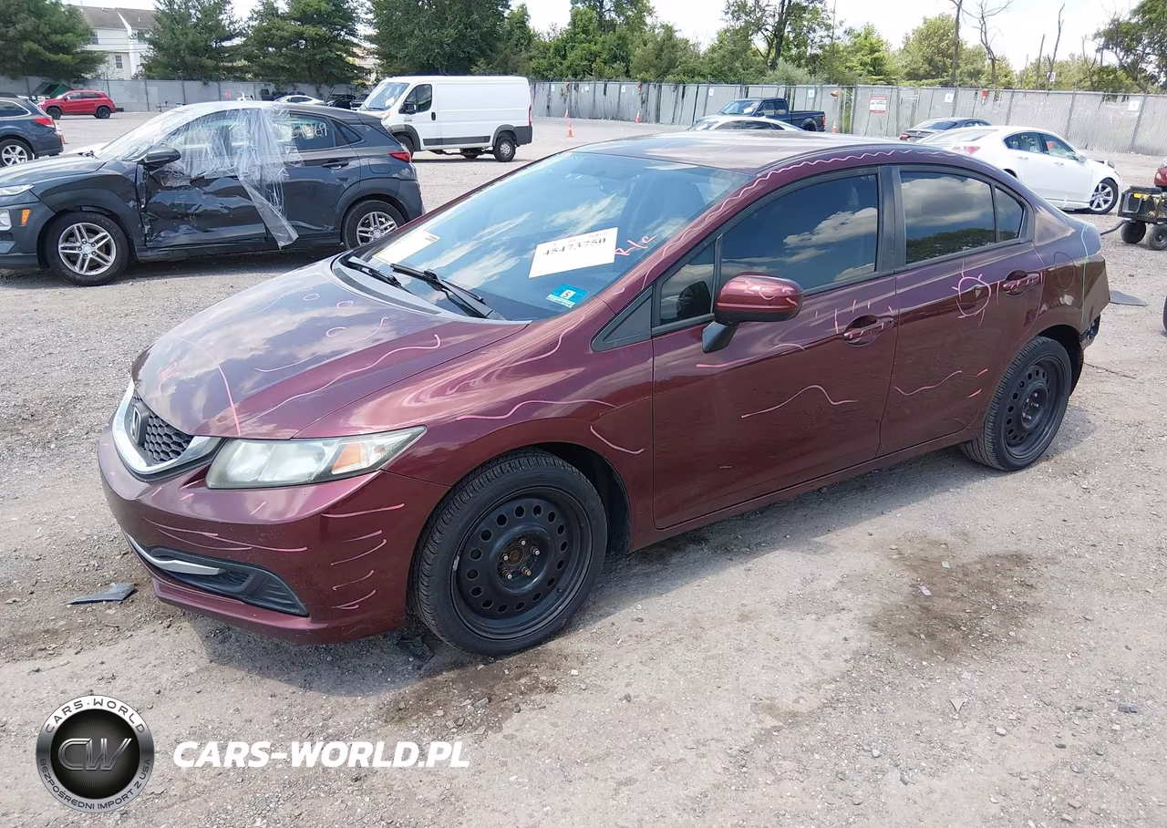 2014 Honda Civic Lx VIN:19XFB2F52EE204462 - 2