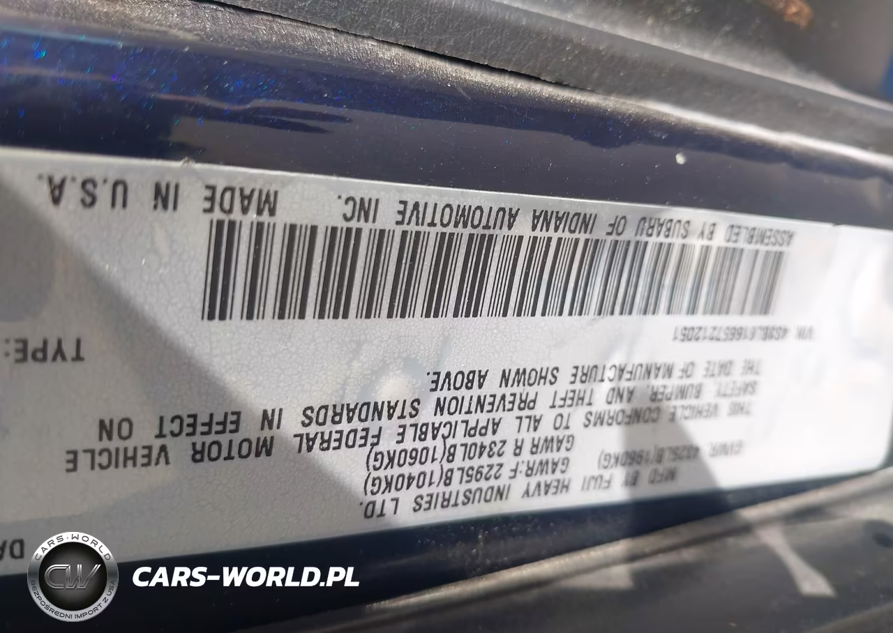 2005 Subaru Legacy VIN:4S3BL616657212051 - 9