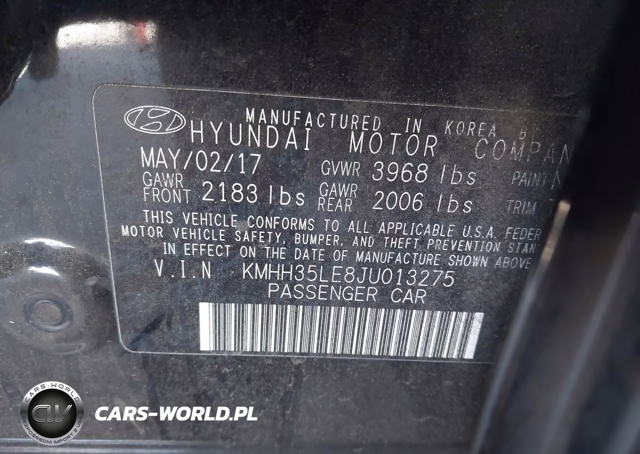 2018 Hyundai Elantra Gt VIN:KMHH35LE8JU013275 - 9