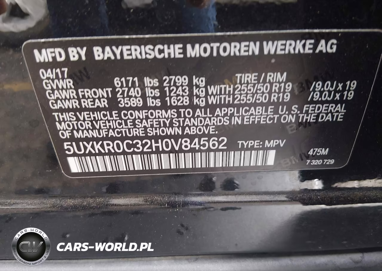 2017 BMW X5 xDrive35I VIN:5UXKR0C32H0V84562 - 9