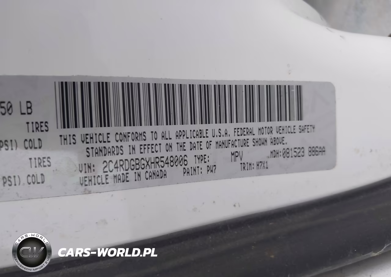 2017 Dodge Grand Caravan Se VIN:2C4RDGBGXHR548006 - 9