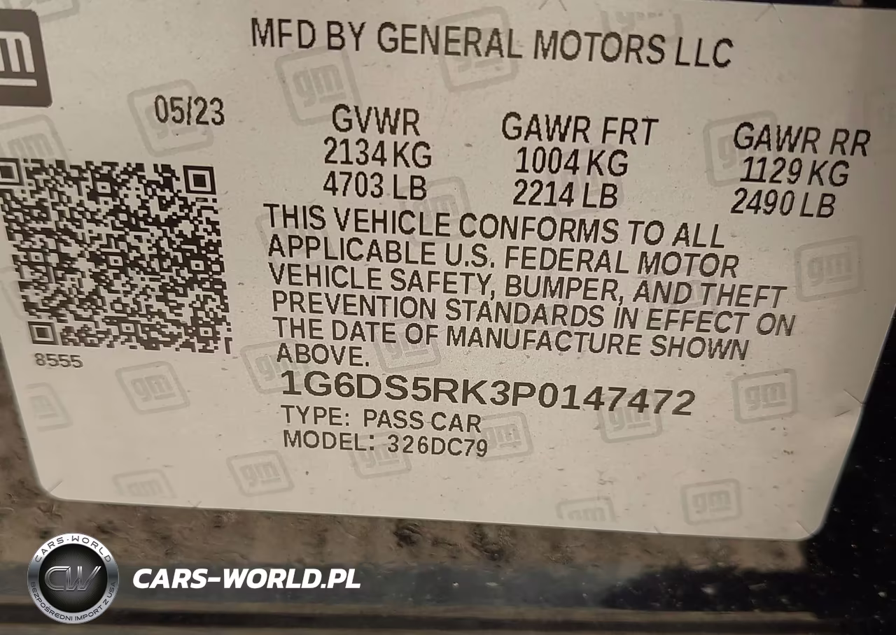 2023 Cadillac Ct5 Premium Luxury VIN:1G6DS5RK3P0147472 - 9