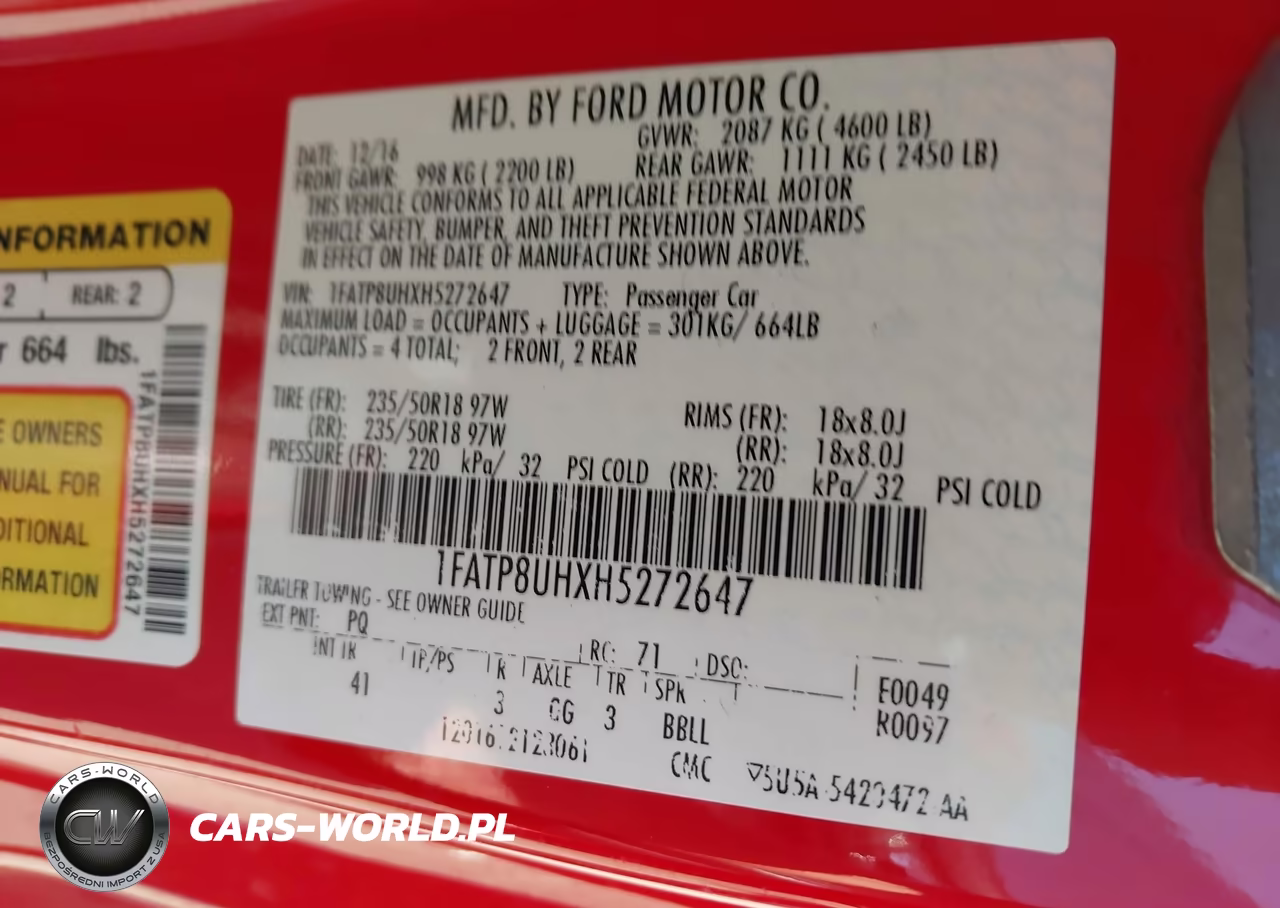 2017 Ford Mustang Ecoboost Premium VIN:1FATP8UHXH5272647 - 9