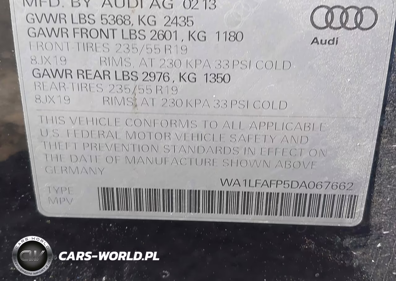 2013 Audi Q5 2.0T Premium VIN:WA1LFAFP5DA067662 - 9
