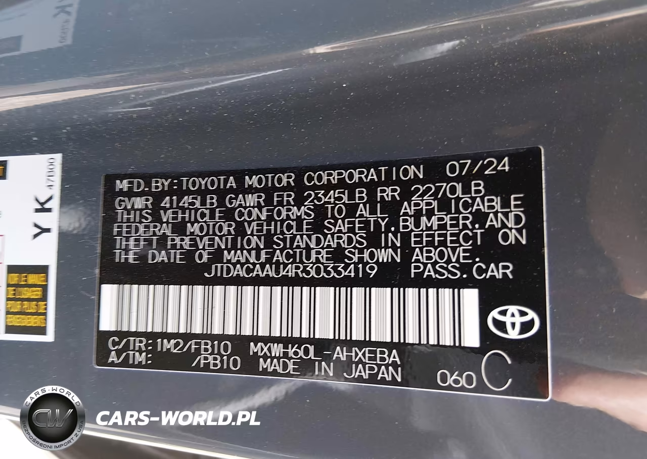 2024 Toyota Prius Le VIN:JTDACAAU4R3033419 - 9