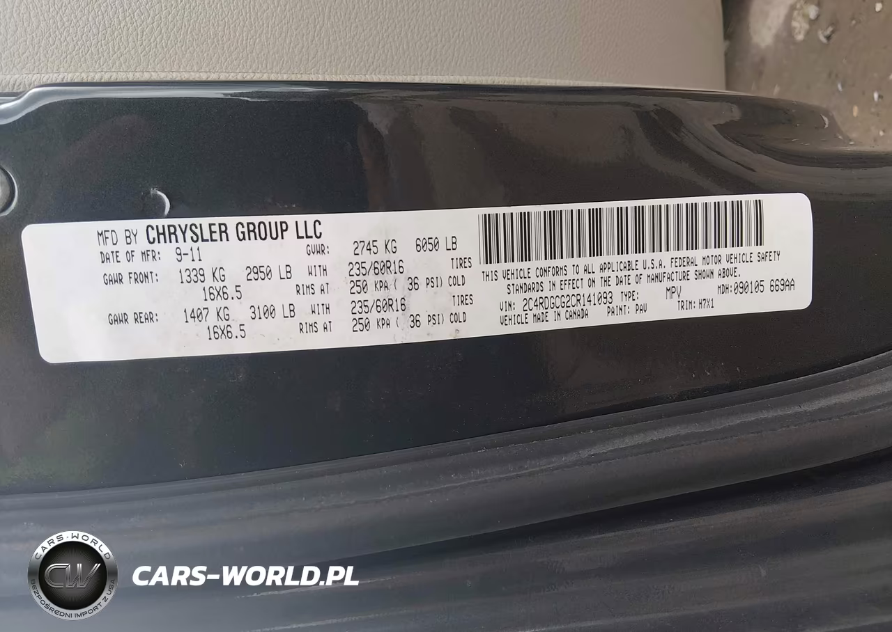 2012 Dodge Grand Caravan Sxt VIN:2C4RDGCG2CR141093 - 9