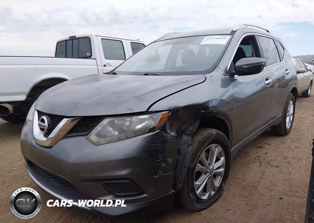 2015 Nissan Rogue Sv VIN:KNMAT2MV9FP555364 - 2