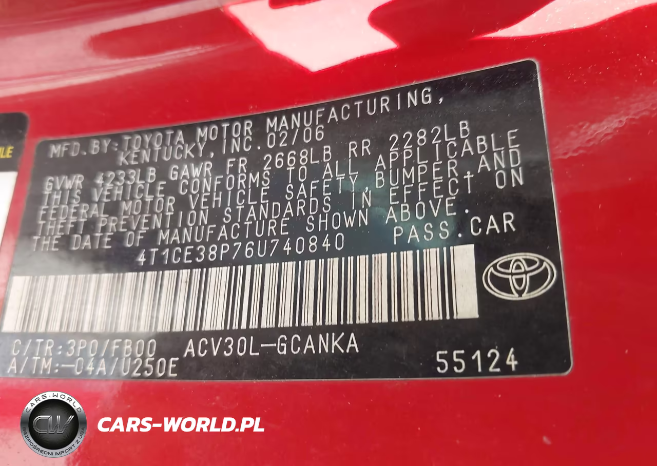 2006 Toyota Camry Solara Se VIN:4T1CE38P76U740840 - 9