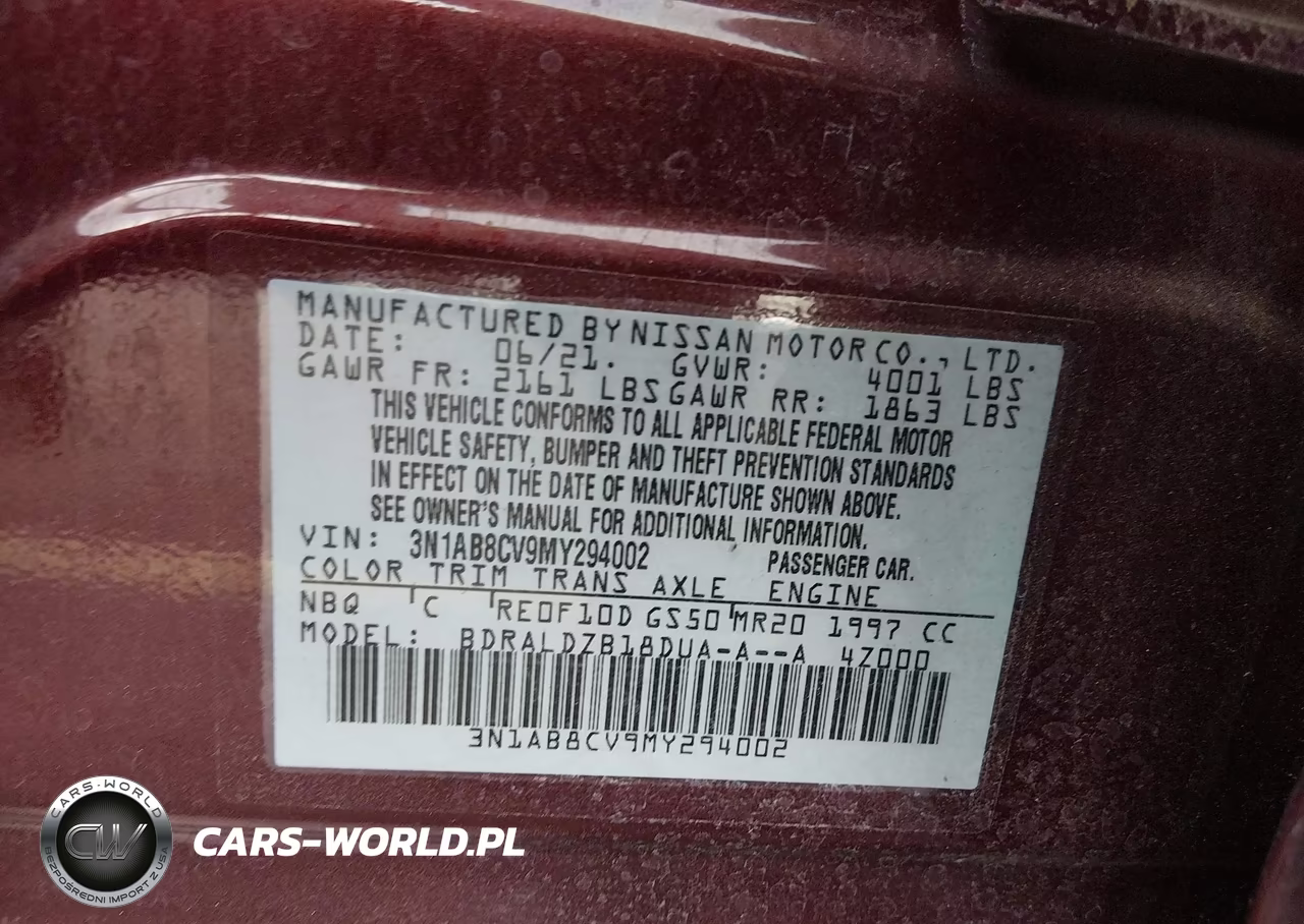 2021 Nissan Sentra Sv Xtronic Cvt VIN:3N1AB8CV9MY294002 - 9