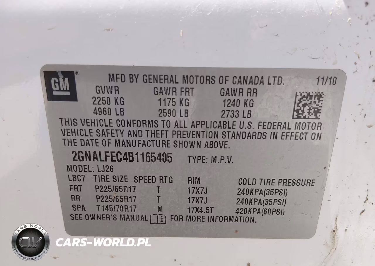 2011 Chevrolet Equinox Ltz VIN:2GNALFEC4B1165405 - 9